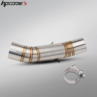 for non-destructive installation, Motorcycle exhaust pipe