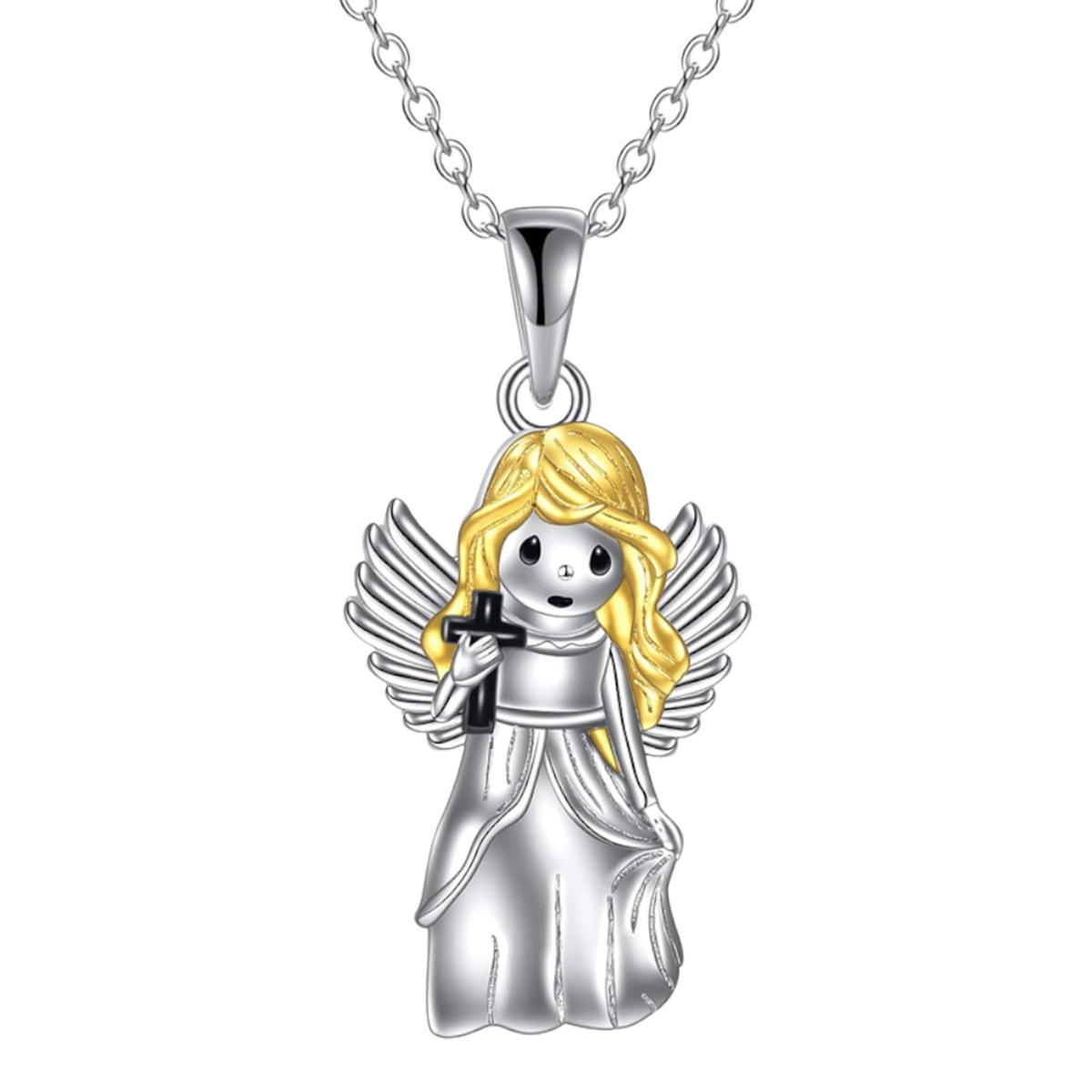 Hot Selling Nieuwe Engel Klein Meisje Mooie En Elegante Veelzijdige Hanger Ketting Exquise Dames Accessoires_voghion.com