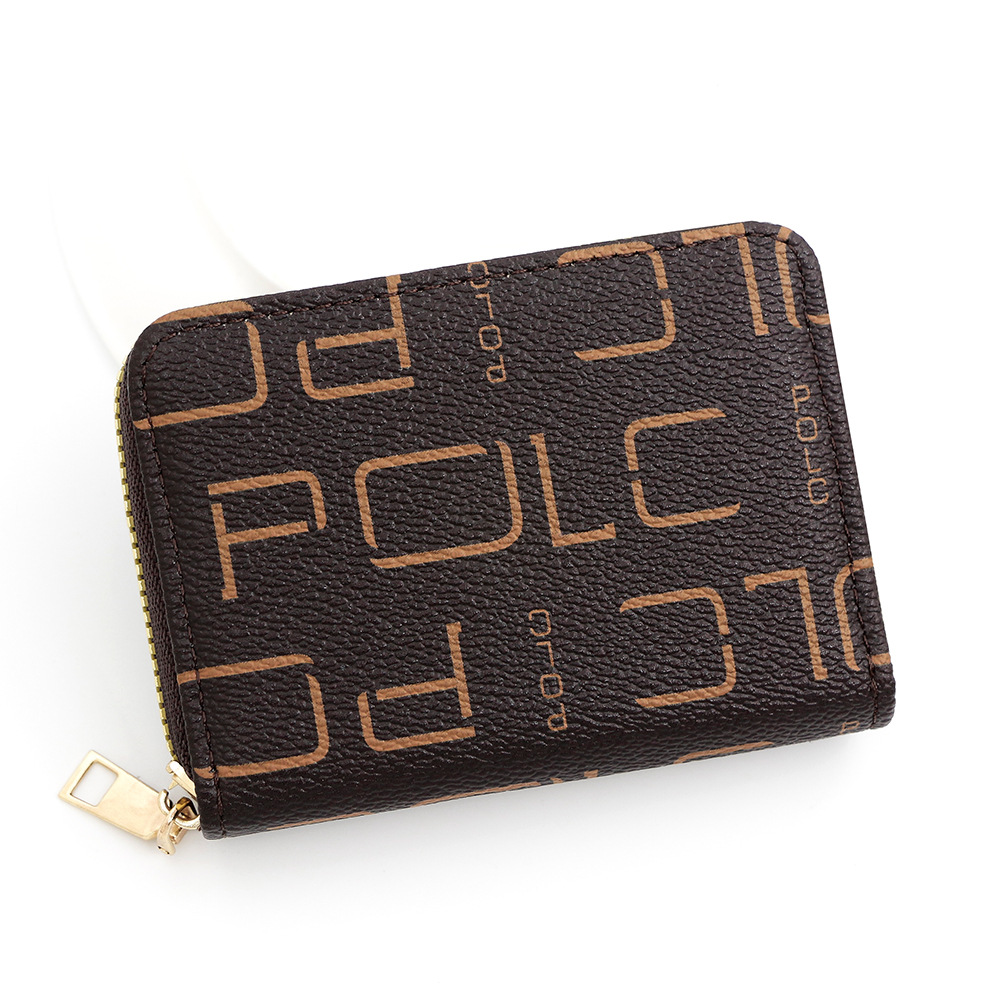 Bolsa de tarjetas de impresión de estilo europeo y americano, bolsa de tarjetas, bolsa de tarjetas, bolsa de cambio, bolsa de cremallera, monopolio transfronterizo