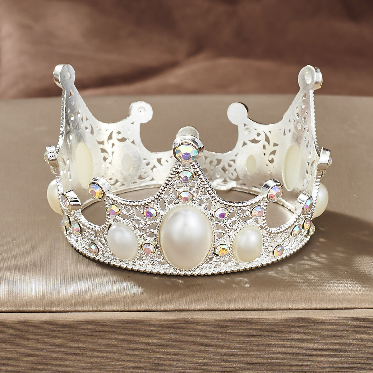 Corona infantil y diadema de princesa, tiara de novia y reina, accesorio de cumpleaños elegante para niñas