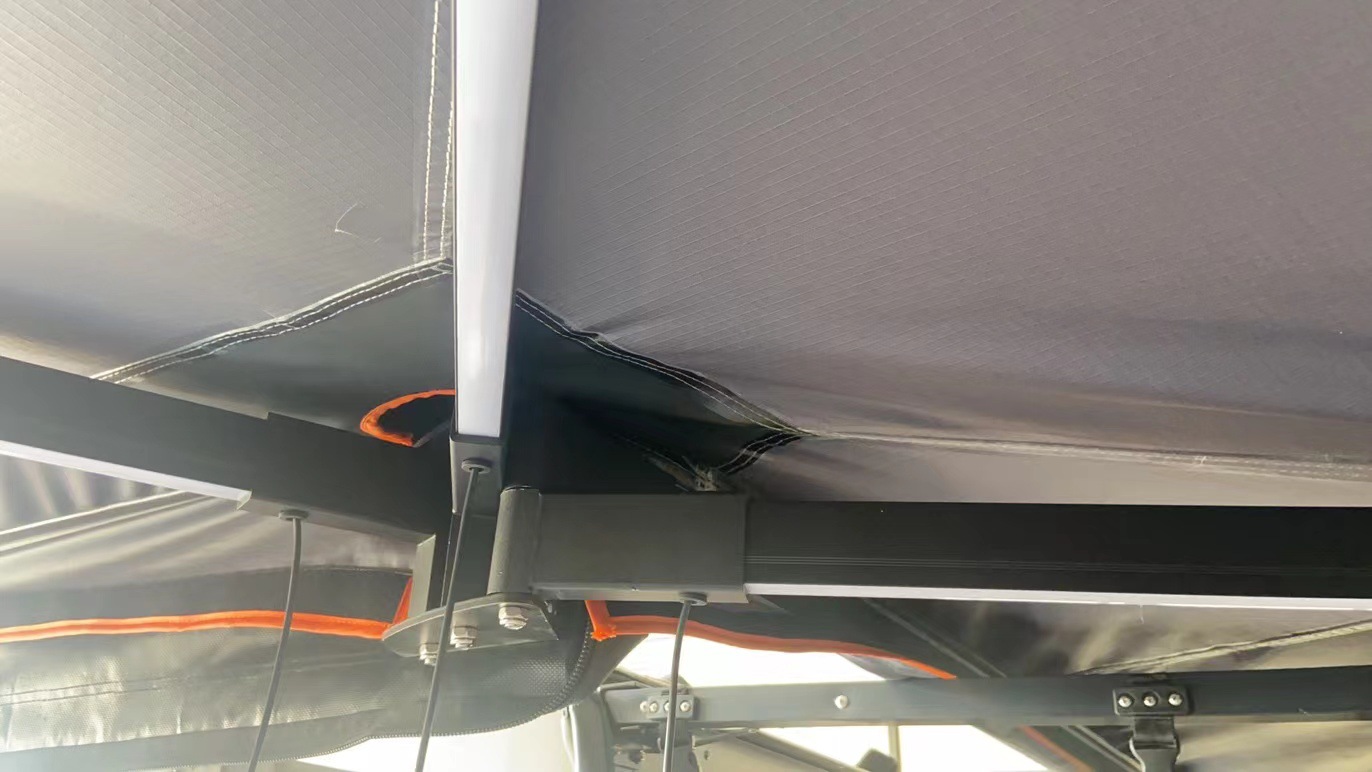 270-Degree Car Side Tent Fan-Shaped Canopy Side Tent for New Car Models, Frameless Camping Car Side Sunshade Tent