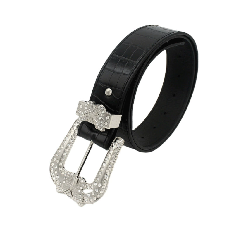 Cross-border trading), polyurethane retro belt, black trousers, American style, (Physicals