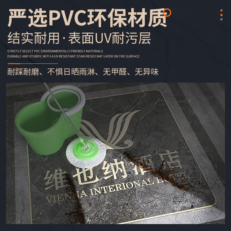 エレベーターのかごの床のPVCエレベーターの床のゴムのマットのカスタマイズのlogoは大理石の紋様の耐摩耗性の防水の防火をまねます。|undefined