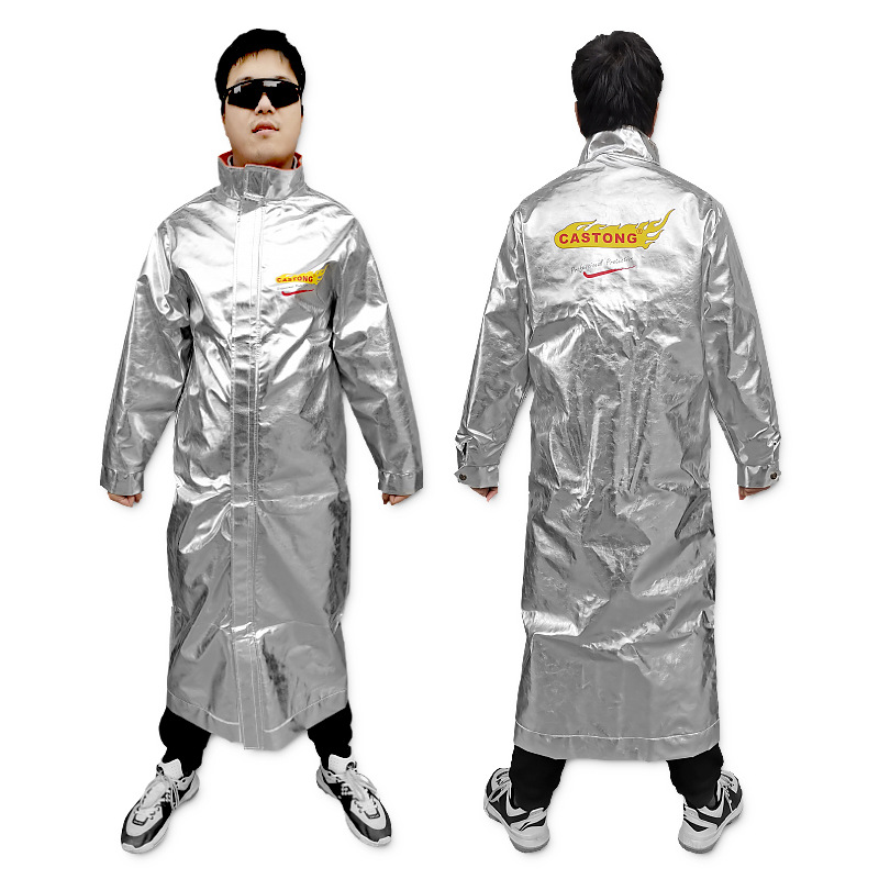 卡司顿500度铝箔隔热服 炼钢防火大褂耐高温热辐射防烫1000度芳纶