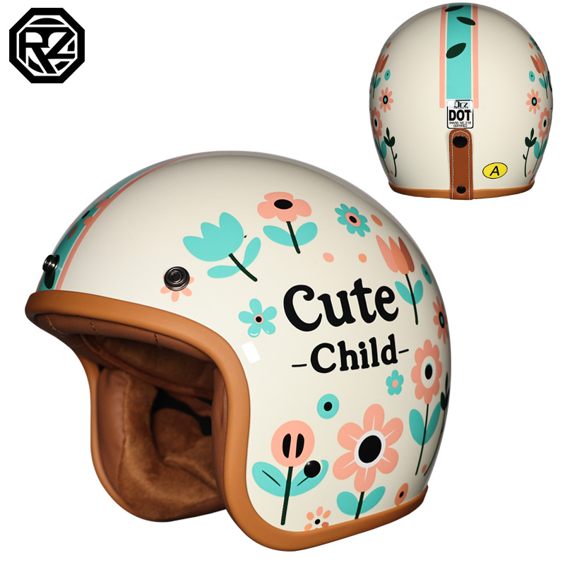 Nuevo casco para niños certificado 3c estándar nacional niña niño bebé batería eléctrica coche motocicleta casco medio casco