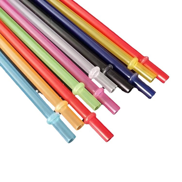 Nueva paja dura de color puro con anillo reutilizable paja alargada en stock venta directa de fábrica al por mayor