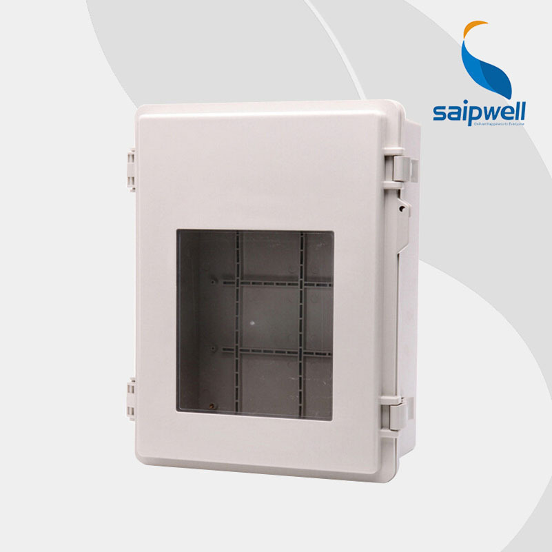 赛普390*290*165塑料abs防水接线盒SP-F51B 合页搭扣式防水接线盒