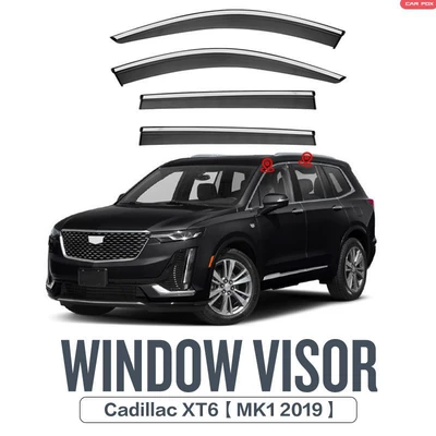 Suitable for 2019 to date Cadillac XT6 rain and shine weatherboard Cadillac XT6 Window visor