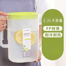 批发冷水壶大容量塑料耐高温水壶夏季家用冰箱凉水杯凉水壶凉茶壶