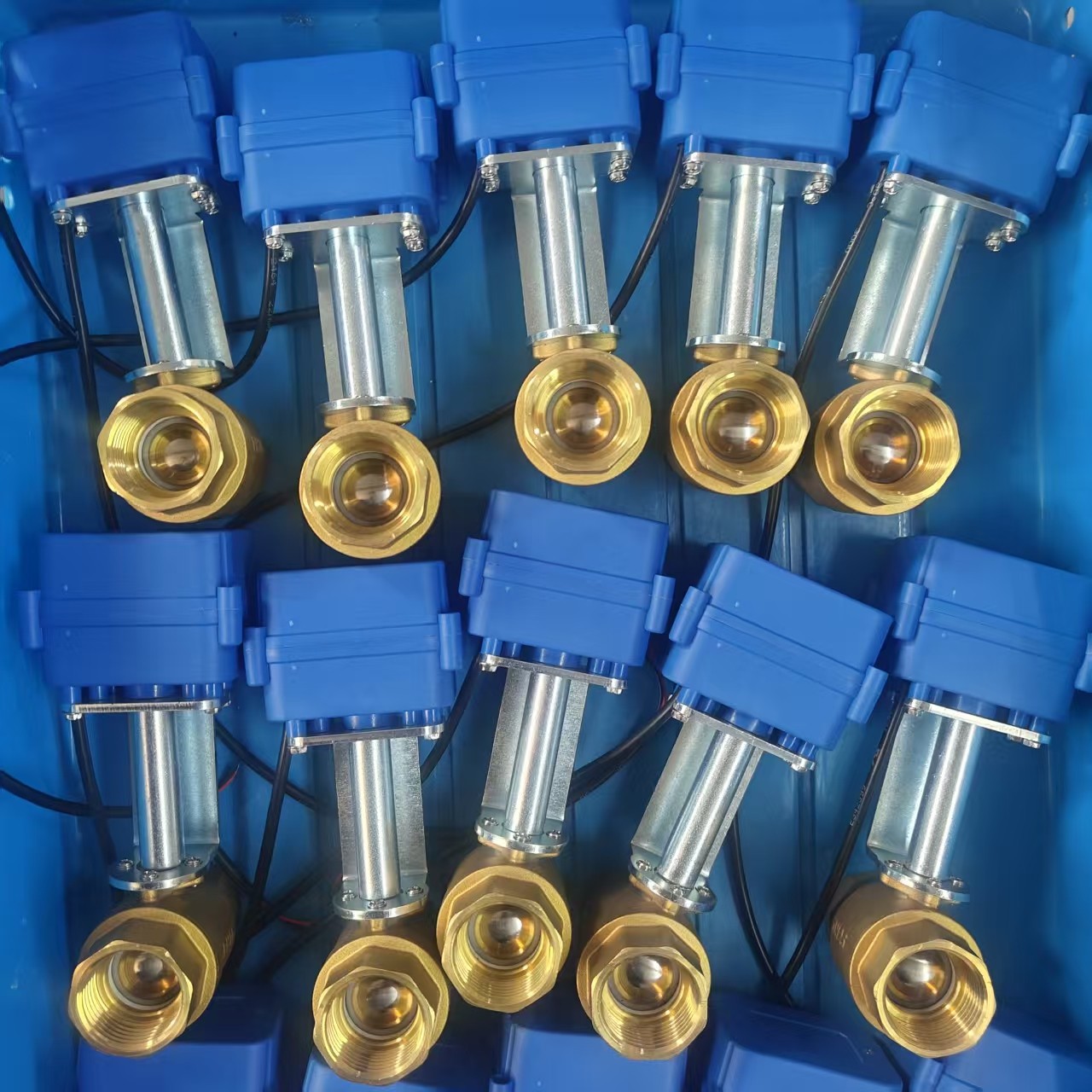 微型黄铜电动球阀220v 6分dn32常开常闭二通阀门代替电磁阀蒸汽阀