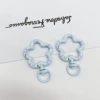 Light blue (flower rotating spring buckle)