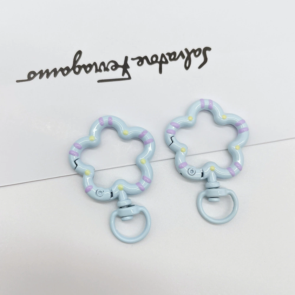 Universal keychain flower-shaped, accessories, flowered, DIY
