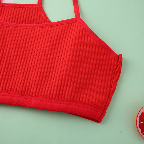 【Instant Delivery】Red Innerwear Set for Girls on Cusp of Destiny Age, 8-15 Years, Cotton, Student-friendly