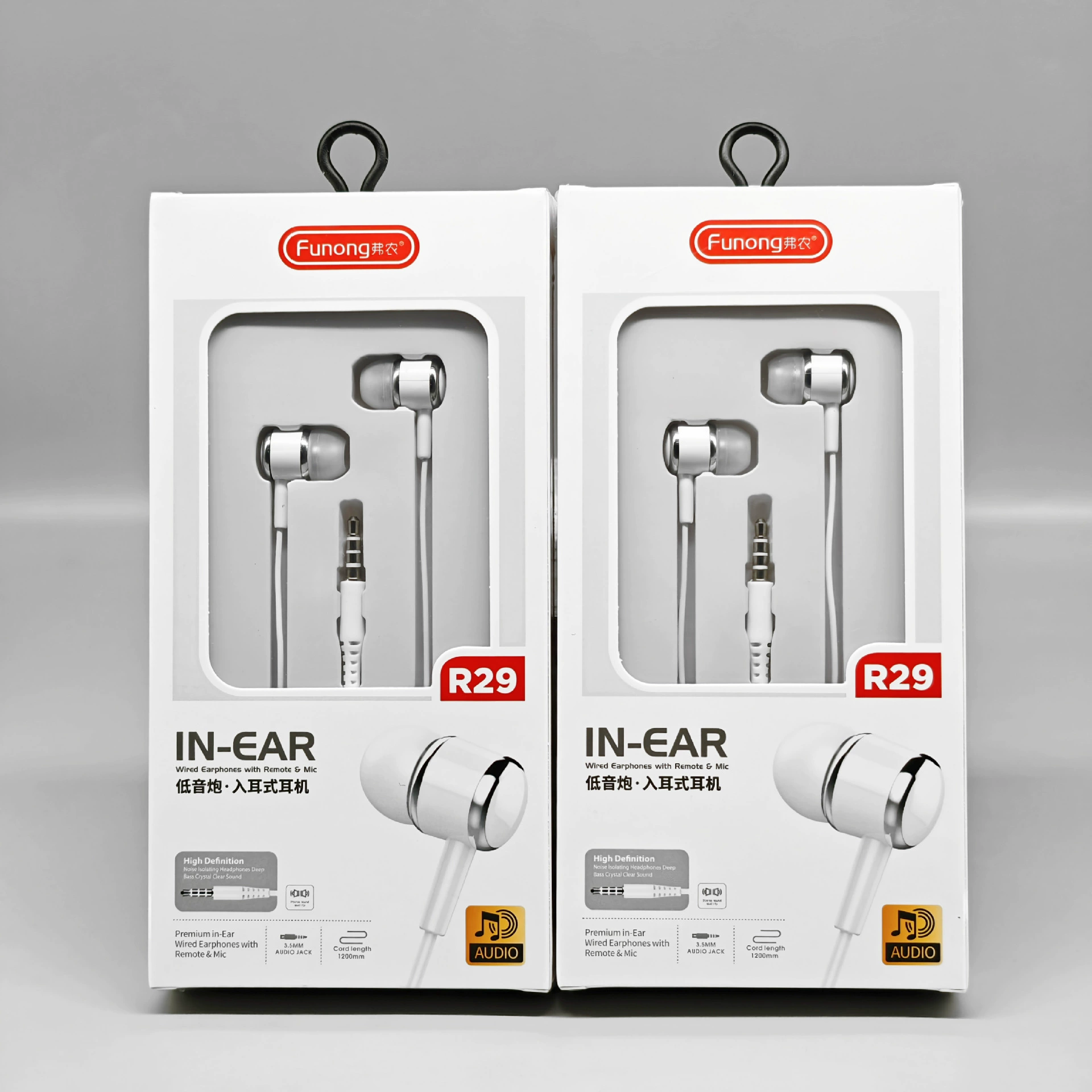 Rubber Head in-ear subwoofer mobile phone headset for Huawei Xiaomi OPPO Apple vivo mobile phone music headset