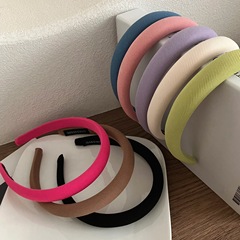 韓版百搭寬邊不勒頭高顱頂壓發頭箍簡約高級感顯臉小氣質發箍頭飾