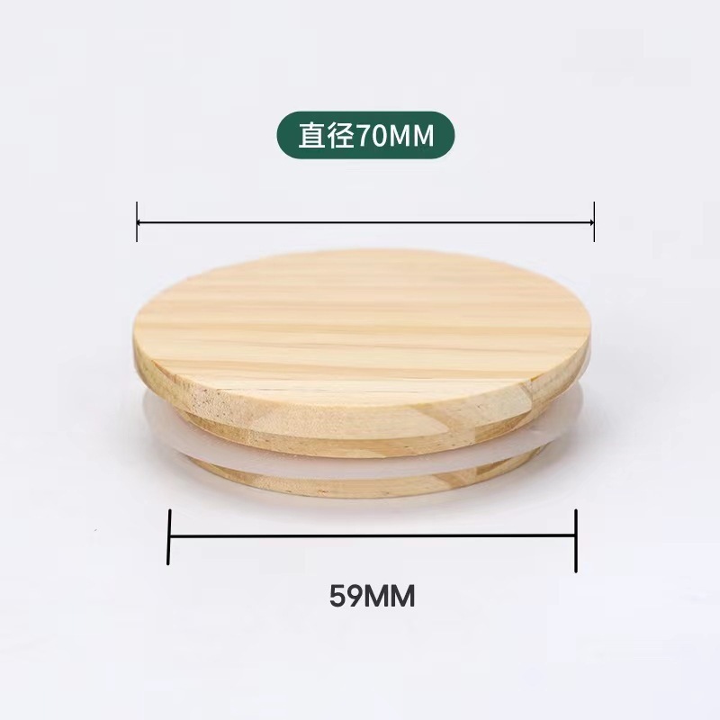 メーカー卸売キャンドルカップパインウッド竹蓋シリコンリングシール蓋手作りワックス容器キャンドルホルダーカップ蓋|undefined