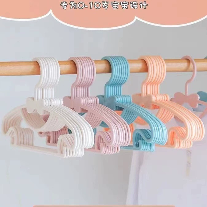 Дети вешалка пластиковый ребенок вешалка для домашнего ребенка вешалка утолщение сушка вешалка для младенцев бант вешалка