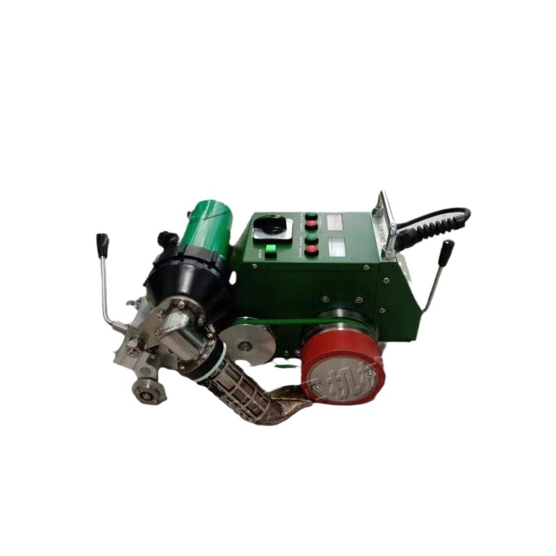 Máquina de soldadura de aire caliente pequeña tela de inyección de tinta sin pegamento máquina de patchwork autopropulsada equipo de soldadura de lona infrarroja