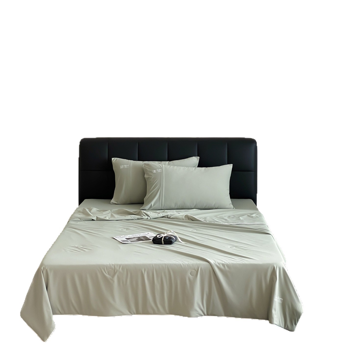 Cooling Antibacterial Ice Silk Bedding Set For Comfortable Sleep_voghion.com