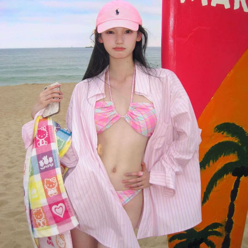 2025 New High-end Beautiful Retro Split Girl's Bikini Three-piece Swimsuit Women's Holiday Spa Swimsuit 2025 New High-end Beautiful Retro Split Girl's Bikini Three-piece Swimsuit Women's Holiday Spa Swimsuit