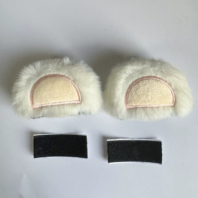 Universal Removable, Motosiklet dəbilqələri - strawberry-bear-creamy-white
