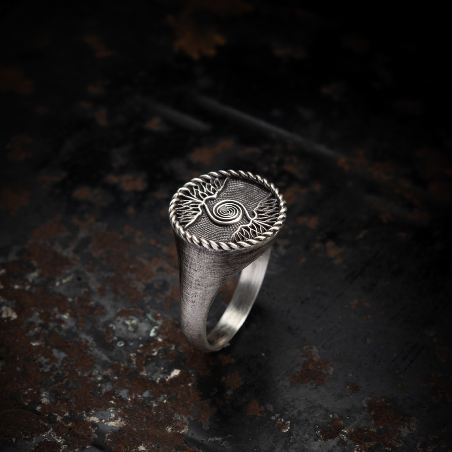 Retro fashionable genuine design adjustable ring handmade for men…