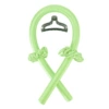 Fluorescent green OPP bag (hair curling rod + 2 hair rings + large clips)