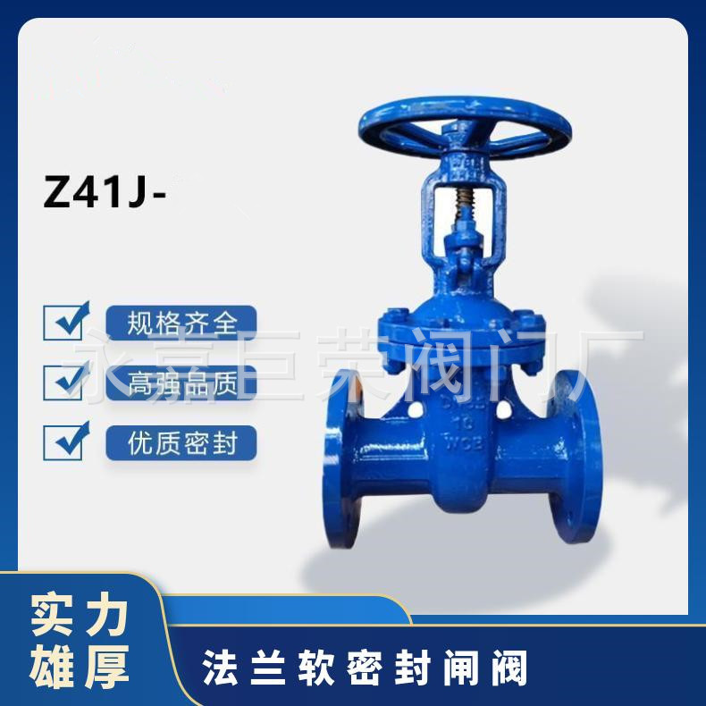 衬胶闸阀 Z41J-16C Z41J-10C 手动单闸阀法兰闸阀 DN300