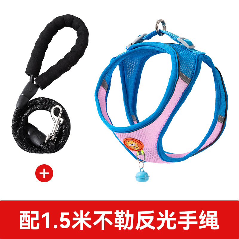 Chaleco tipo cuerda de tracción para perros, correa de pecho para cachorros Pomegranati, cadena para perros, cuerda de paseo para perros