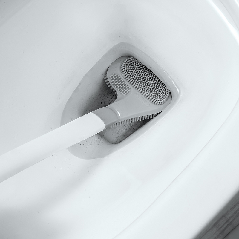 Nuevo cepillo de baño de golf de plástico flexible hogar montado en la pared cepillo de baño multifuncional cepillo de limpieza de inodoro al por mayor