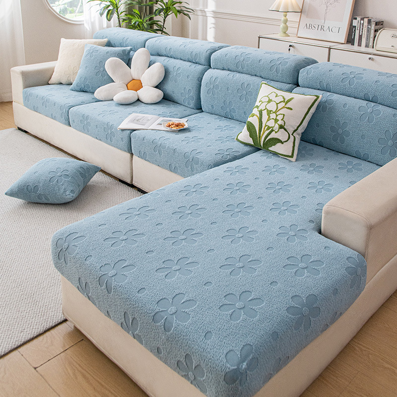 Sofa Cover All-Inclusive High-End 2025 New Cream Style Four-Season Universal Elastic Sofa Cover Non-Slip Cushion Cover Cloth