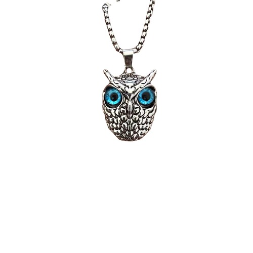 Singer gogo dancers rapper silver owl series punk rock wind restoring ancient ways the owl pendant necklace ancient silver sweater chain accessories