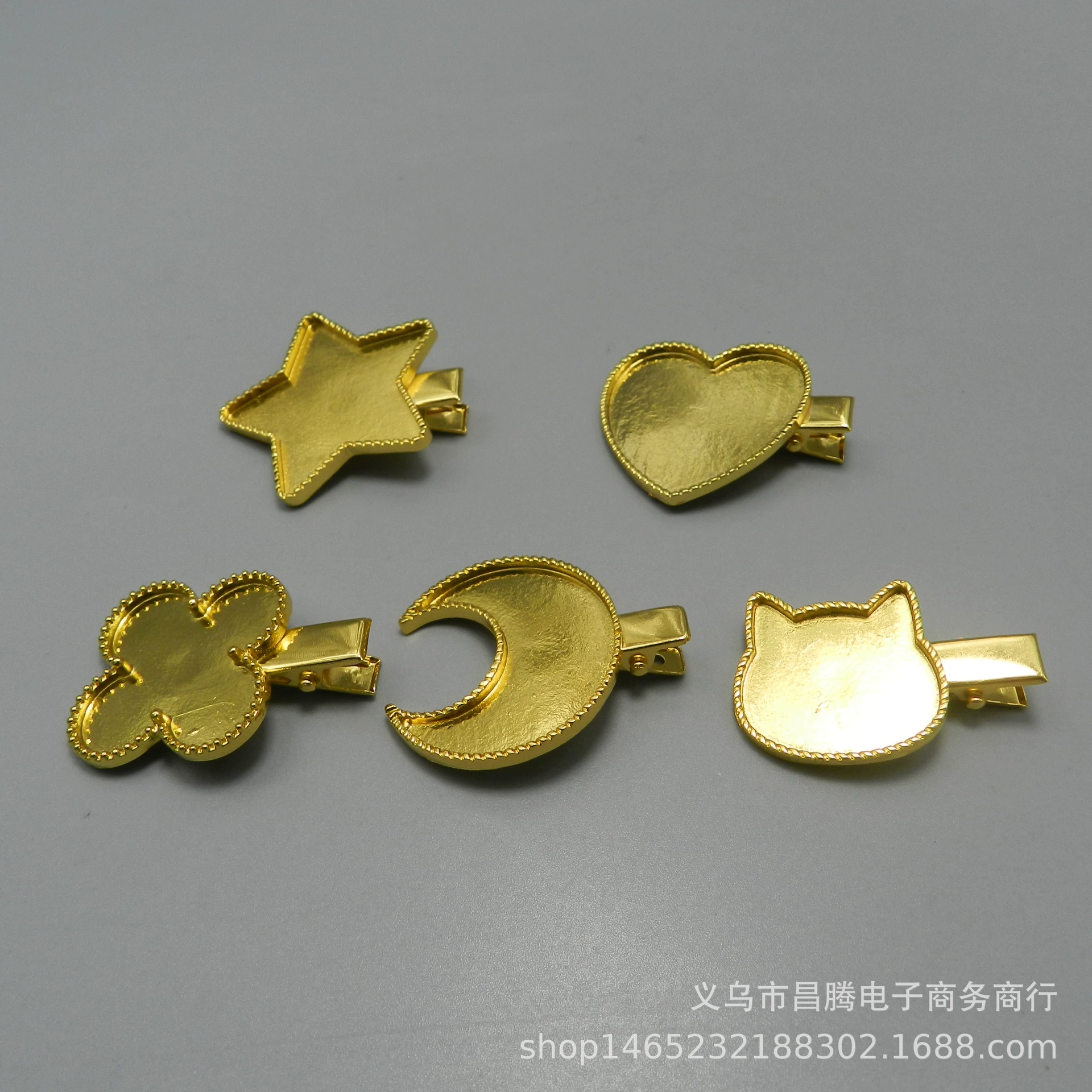 Цвет, сохраняющий 5 звезд любовь Луна УФ кристалл эпоксидная Нижняя шпилька для волос DIY ювелирные аксессуары материалы ручной работы