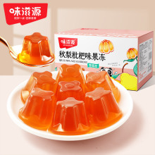 味滋源秋梨枇杷果冻500g/1000g0脂肪果冻雪梨膏健康休闲食品