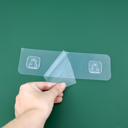 Wholesale strong traceless storage rack adhesive patch multi-functional transparent brushed hook snap buckle U-shaped buckle