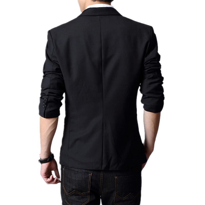 Otoño nueva chaqueta de traje de abrigo de los hombres casuales de los hombres de moda traje pequeño