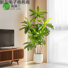 色天然ガラス蘭大型模擬緑植物ブラジル鉄鉢植え屋内リビングルームテレビキャビネットオフィス多目的