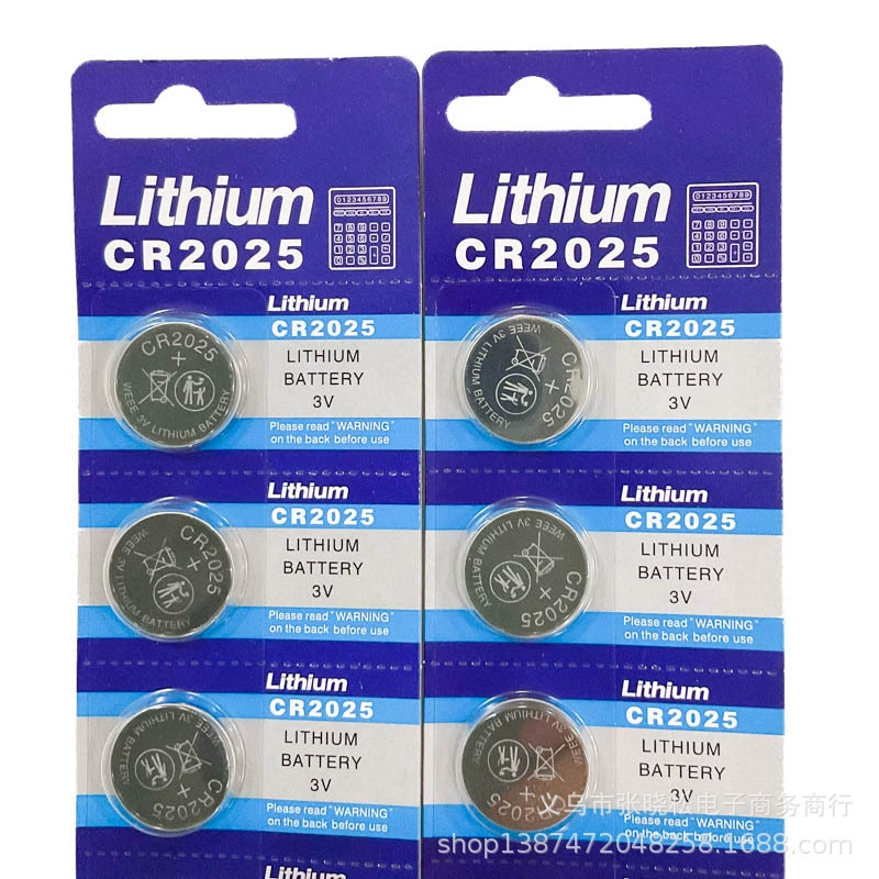 Батарея кнопки лития CR2025 3v электронные оптом