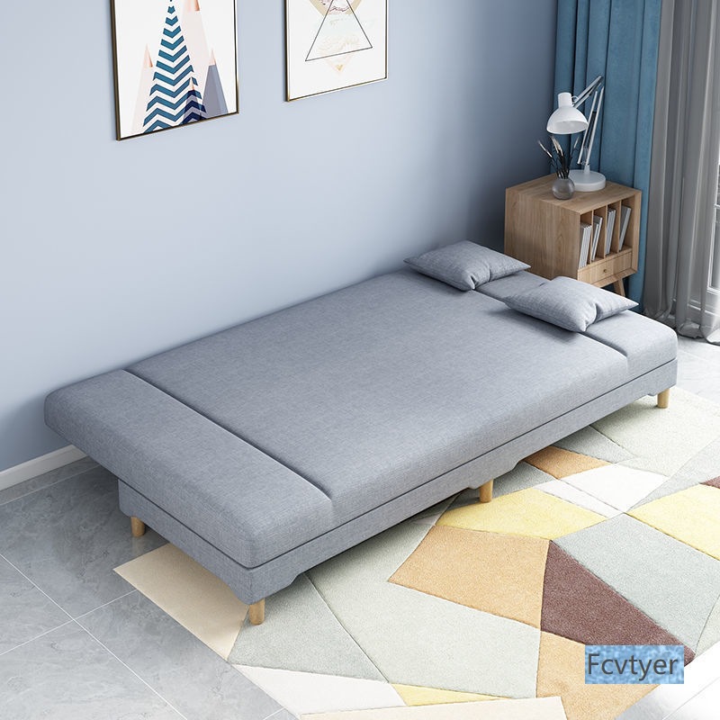 Suxiaoqin Folding Sofa Bed Dual-Purpose Simple Wholesale Bedroom Small Apartment Sofa Rental Room Special Price Fabric Sofa