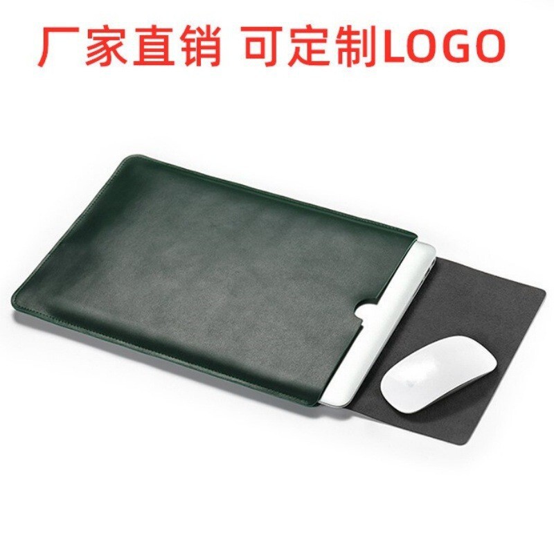 Laptop Bag MacBook Pro14 Genuine Leather Liner Bag Air13.3 Protective Cover Cowhide Bag 15inch
