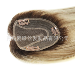 Cross-Border European and American Women's Lace Net Wigs, Real Hair Replacement Pieces, Ebay and Amazon Hot-Selling Products