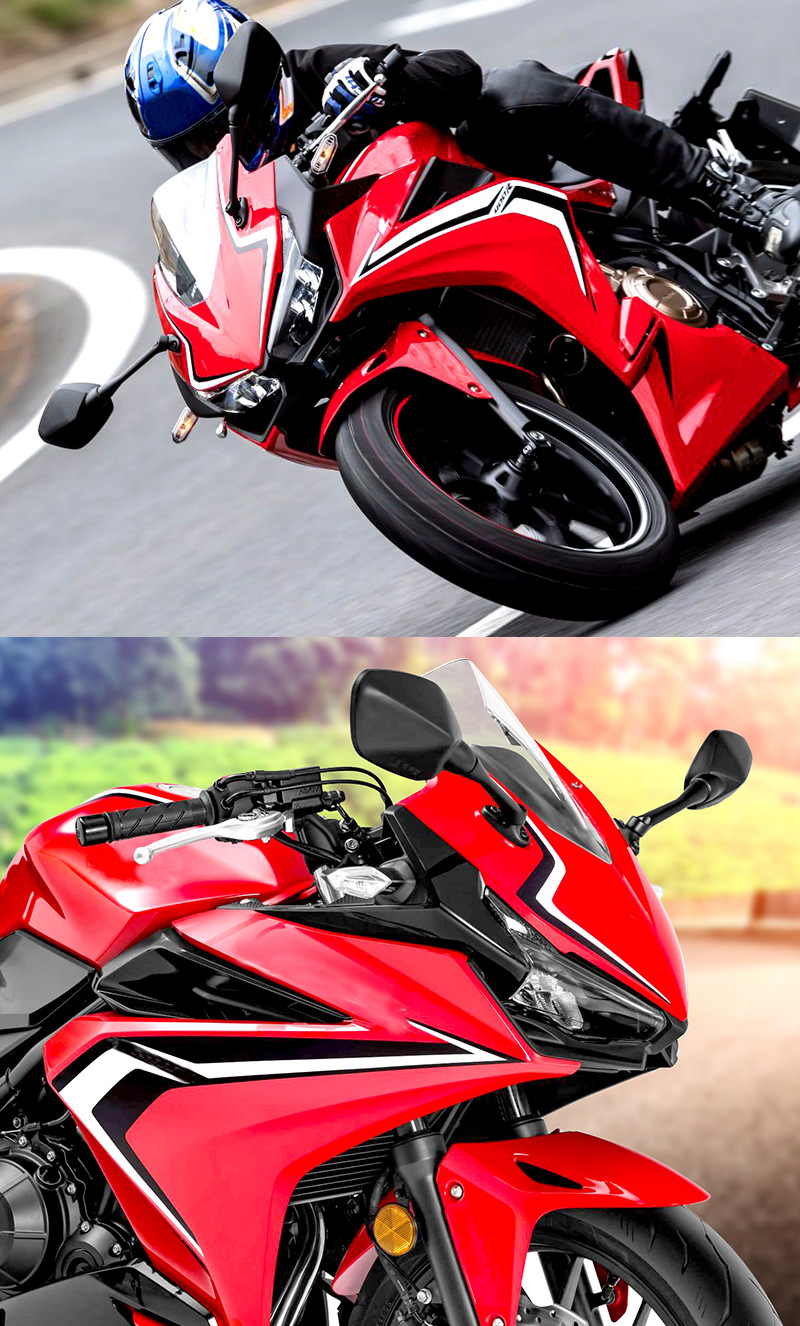 Factory supply wholesale suitable for Honda CBR400R motorcycle rearview mirror rearview mirror assembly pure parts