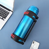 Capacious thermos with glass, handheld glass stainless steel for traveling, teapot