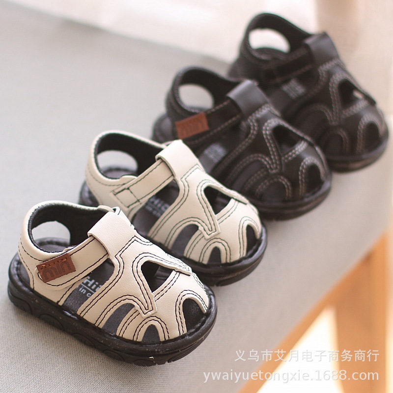 Boys' Baotou Sandals Summer New Female Baby Soft-soled toddler 0 1-3 Years Old Children's Shoes Breathable Calling Shoes