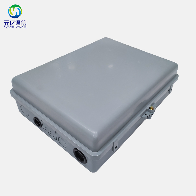 48芯ftth法兰光缆分纤箱满配含法兰尾纤光纤分线盒配线箱