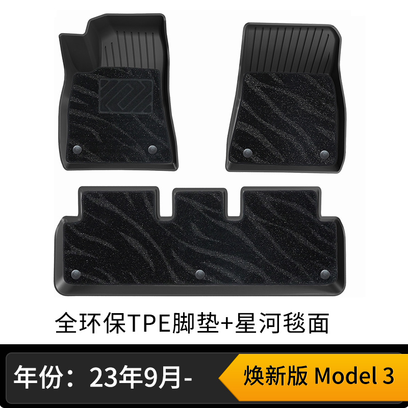 New model 3 double-layer floor mats (galaxy blanket)