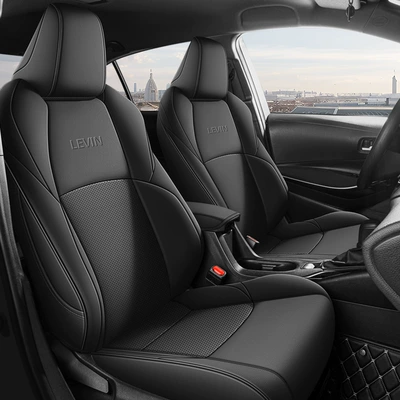 Modelə uyğun (Original) oturacaq örtükləri — Wash-Free Cushion - fashion-black-standard-edition-five-seater-leather-for-ralink-full-front-row-half-package-in-the-back-row