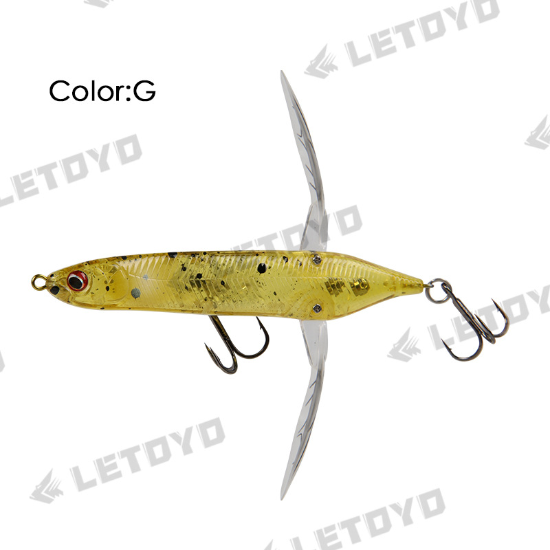 LETOYO OLA flotante escalada libélula 6,6g/80mm superficie del agua tractor arrastrándose Luya cebo