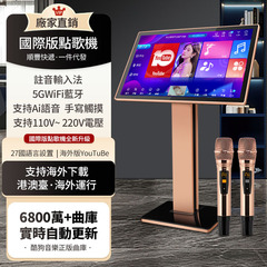 ファンシーカラフルファミリーKTVカラオケマシン一体型、クーグー音楽ライブラリ搭載、マイク付き、高音質