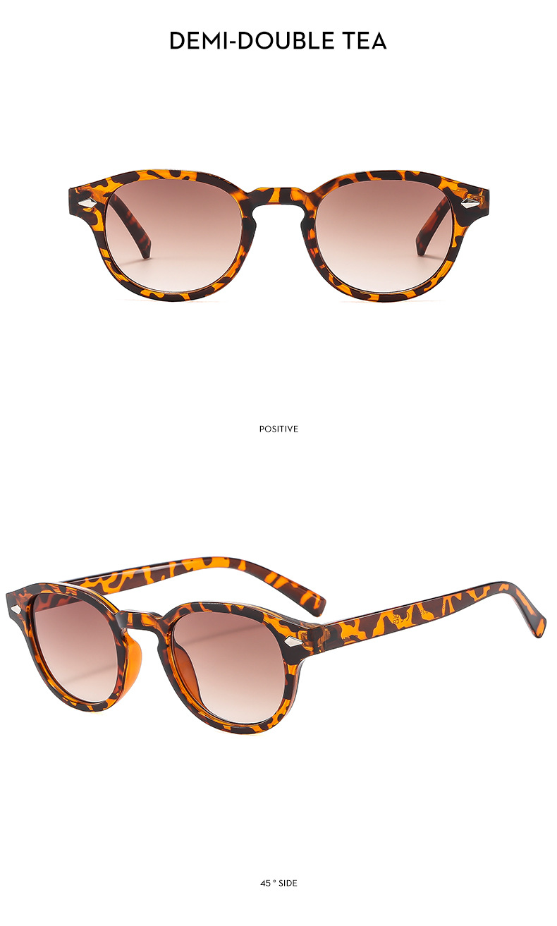 24g Weight Full Frame Glasses Structure Sunglasses Classification Ac, UV400 Protection Lens Material Round Frame Glasses Style Outdoor, Travel Occasion Solid Color Pattern Men's Gender IG Style, Streetwear Style Grey, Black Color IG Style Streetwear Solid Color Ac UV400 Protection Round Frame Full Frame Men's Sunglasses 23